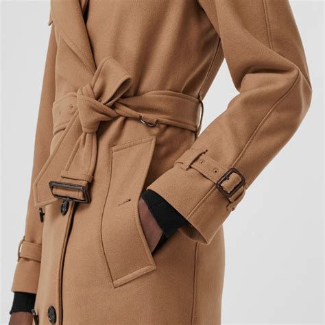 burberry herringbone wool cashmere blend trench coat